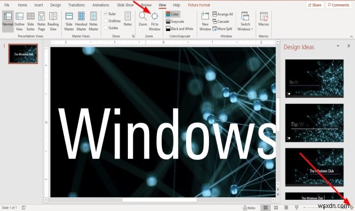 Microsoft PowerPoint에서 기본 확대/축소 수준을 변경하는 방법