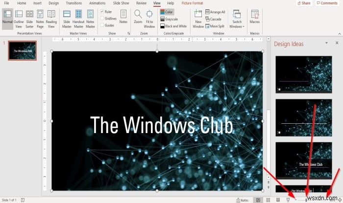 Microsoft PowerPoint에서 기본 확대/축소 수준을 변경하는 방법