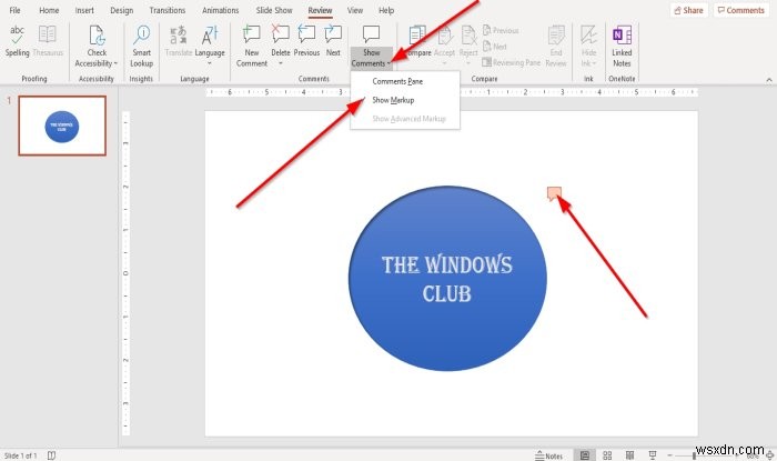 Microsoft PowerPoint 슬라이드에 댓글을 추가하고 관리하는 방법