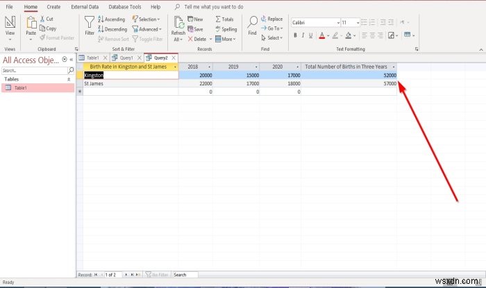 Microsoft Access 쿼리에서 계산 필드를 만드는 방법