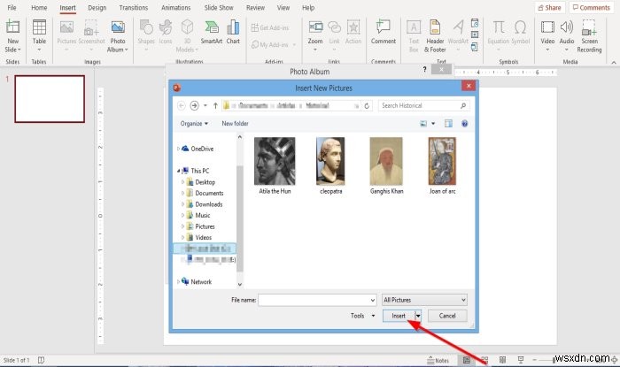 파워포인트(PowerPoint)에서 사진 앨범 만들고 편집하는 방법