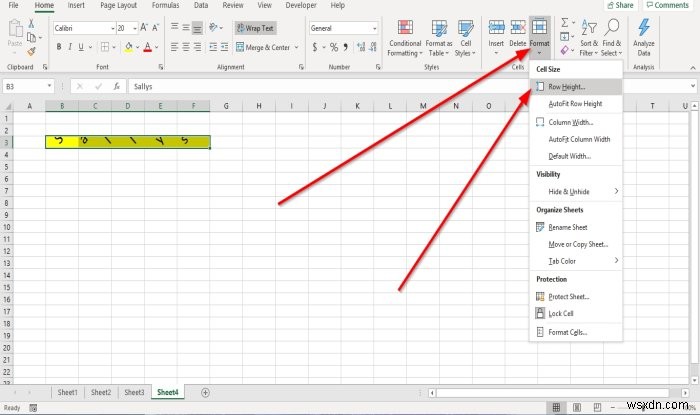엑셀(Microsoft Excel)에서 행 높이와 열 너비를 변경하는 방법