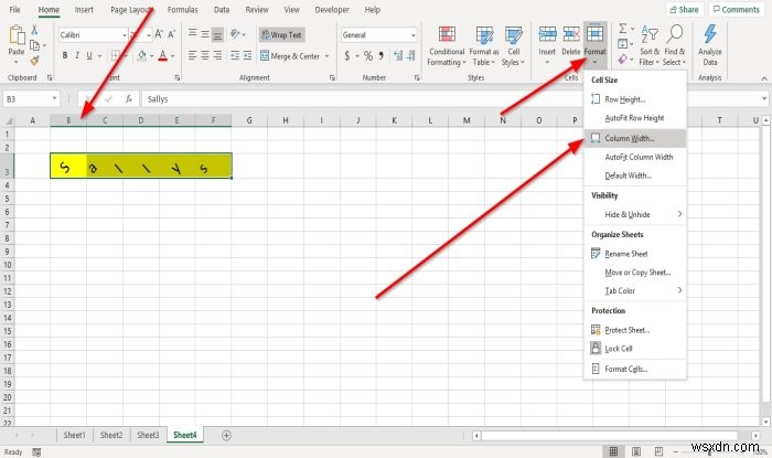 엑셀(Microsoft Excel)에서 행 높이와 열 너비를 변경하는 방법