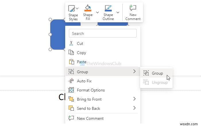PowerPoint 온라인과 Google Slides에서 개체 그룹화 및 그룹 해제하는 방법
