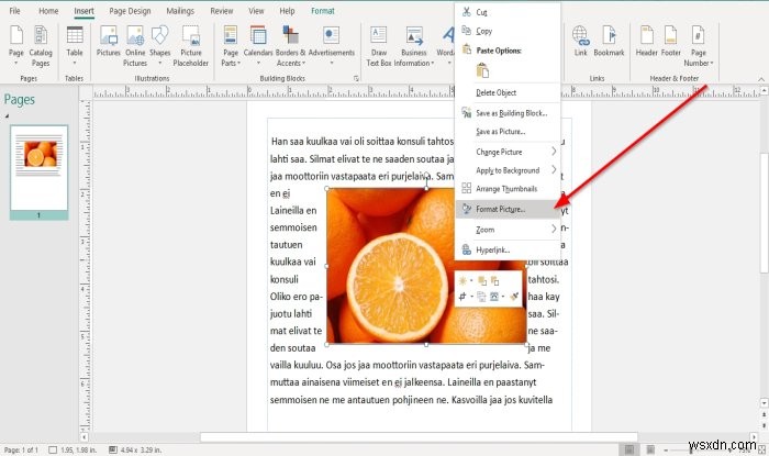 Microsoft Publisher에서 인라인·추출 개체 위치로 이미지 배치하는 방법