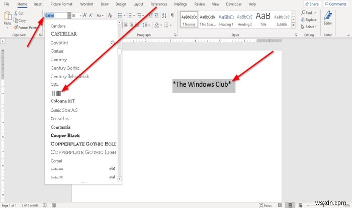 마이크로소프트 워드(Microsoft Word)에서 바코드 만드는 방법