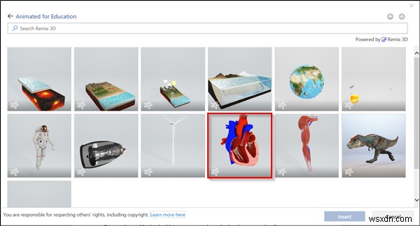 Microsoft Word에 애니메이션 3D 그래픽을 삽입하는 방법