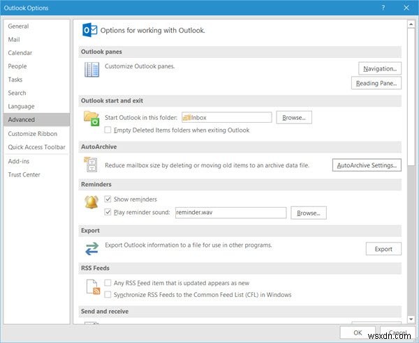 Windows 11/10 Microsoft Outlook에서 오래된 항목 자동 보관(AutoArchive) 설정하는 방법