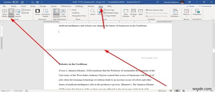 마이크로소프트 워드(Microsoft Word)에서 문서 보기 모드를 변경하고 활용하는 방법