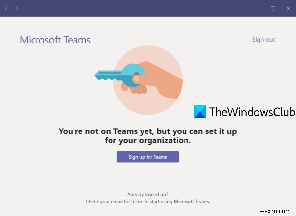 Microsoft Teams  아직 Teams에 속해 있지 않지만 조직용으로 설정할 수 있습니다  오류 해결 방법