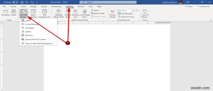 Microsoft Word에서 편지 병합(메일 머지) 사용하는 방법