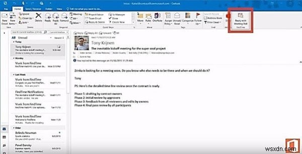 마이크로소프트 FindTime으로 Outlook 회의 예약을 더 빠르게 하는 방법