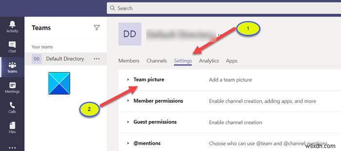 Microsoft Teams(마이크로소프트 팀즈)에서 팀 사진을 변경하는 방법