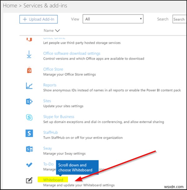 Microsoft 화이트보드(Whiteboard) 활성화 방법 – Office 365 관리 센터 설정 가이드