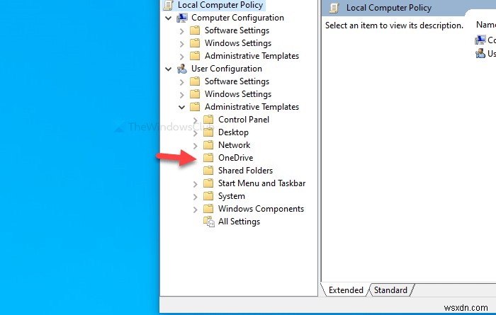 로컬 그룹 정책 편집기에 OneDrive 동기화 설정 추가하는 방법