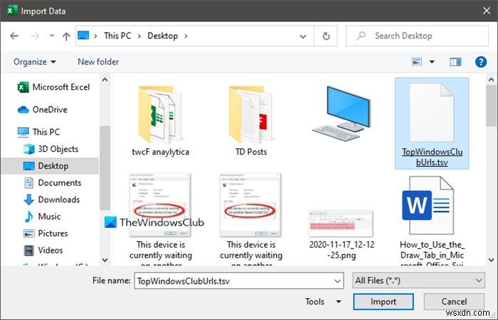 Windows 10 PC에서 TSV 파일을 여는 방법