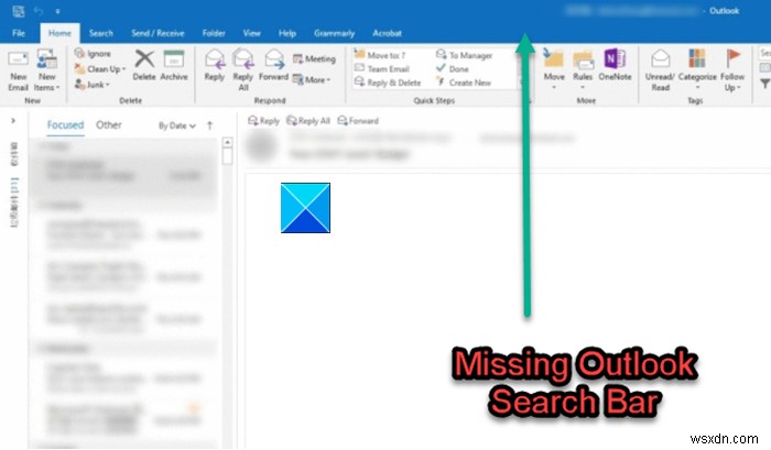 Outlook 검색창이 사라졌을 때? 빠른 검색 상자 복구 방법 총정리