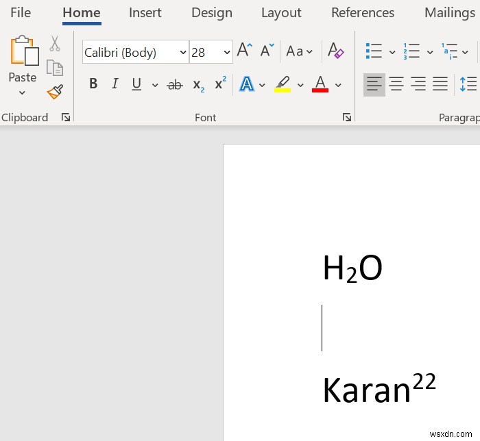 Word, Excel, PowerPoint에서 위 첨자·아래 첨자 서식 지정하는 방법 (단축키 포함)