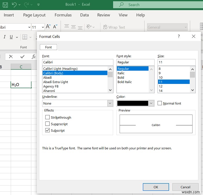 Word, Excel, PowerPoint에서 위 첨자·아래 첨자 서식 지정하는 방법 (단축키 포함)