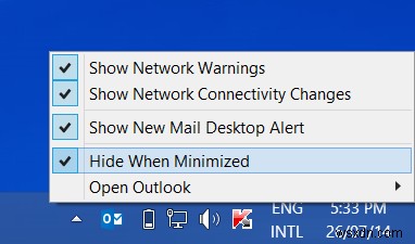 Windows 11/10에서 Outlook을 시스템 트레이로 최소화하는 방법