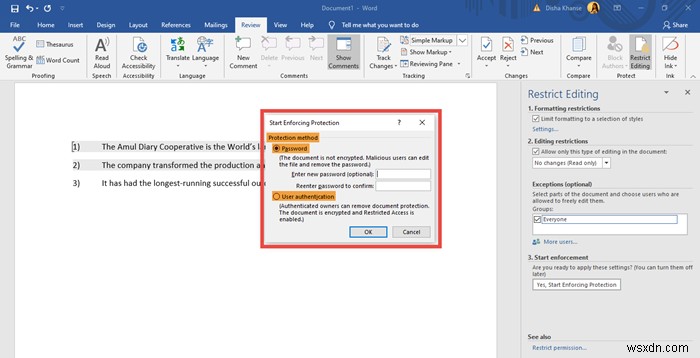 MS Word 편집 제한(Restrict Editing) 기능으로 문서 보호하는 완벽 가이드
