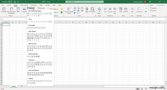 엑셀(Excel)로 간단한 평면도 디자인하는 방법