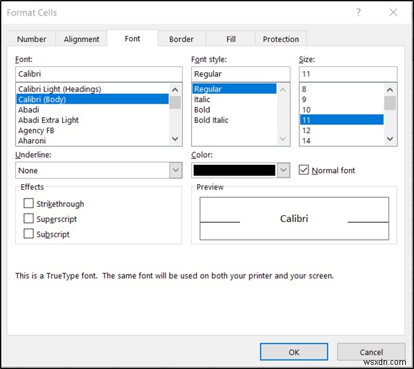 Windows 11/10에서 Word·Excel·PowerPoint 기본 글꼴 변경하는 방법