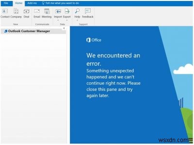 Outlook Customer Manager  오류가 발생했습니다  메시지 해결 방법