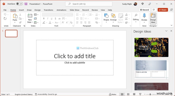 Microsoft Office 365에서 PowerPoint 디자이너(Designer) 사용하는 방법