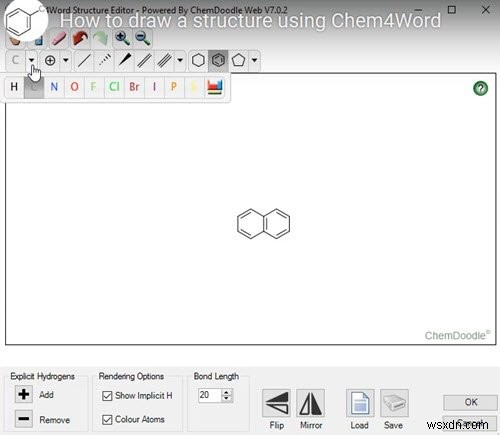 Chem4Word – Microsoft Word용 무료 화학 애드인