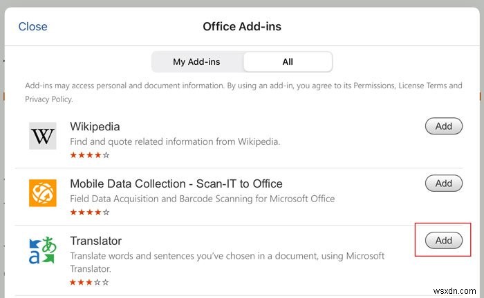 iPad용 Microsoft Word와 Excel에서 추가 기능(Add-in)을 설치하고 활용하는 완벽 가이드
