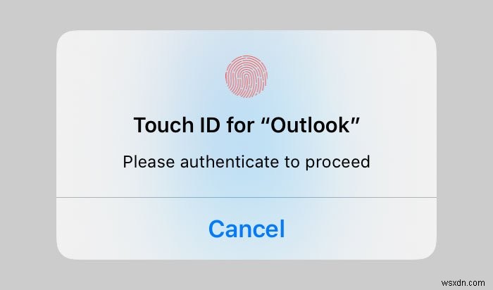 Touch ID 또는 Face ID로 iPad용 Outlook 잠금 설정하는 방법