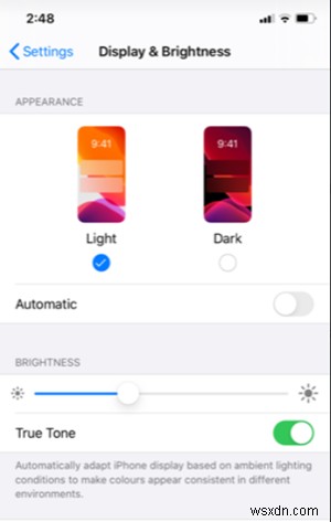 iOS용 OneNote에서 다크 모드를 켜는 방법