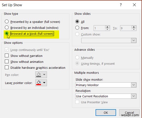 파워포인트(PowerPoint) 슬라이드 쇼 무한 반복 재생 설정 방법