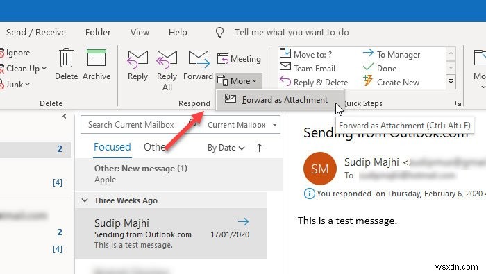 Outlook에서 이메일을 첨부 파일(.eml)로 전달하는 방법 — PC 앱과 웹 버전 완벽 가이드