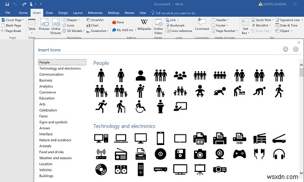 Microsoft Word에서 SVG 아이콘을 도형으로 변환하는 방법