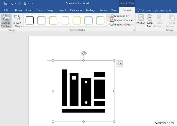 Microsoft Word에서 SVG 아이콘을 도형으로 변환하는 방법