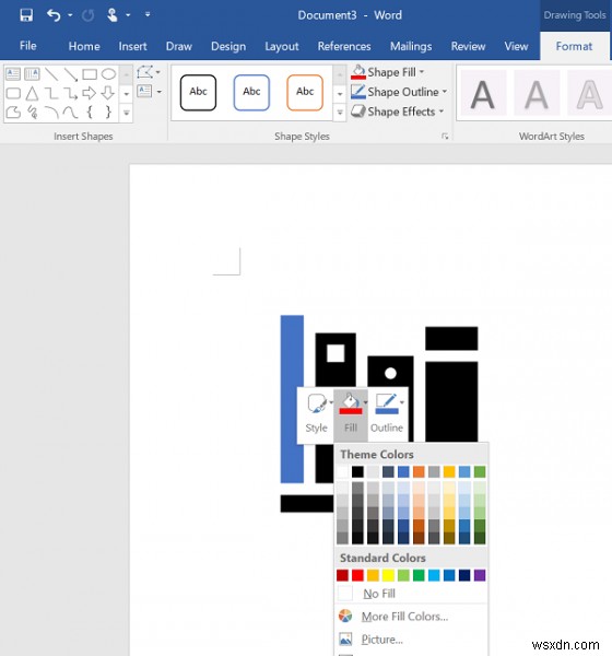 Microsoft Word에서 SVG 아이콘을 도형으로 변환하는 방법