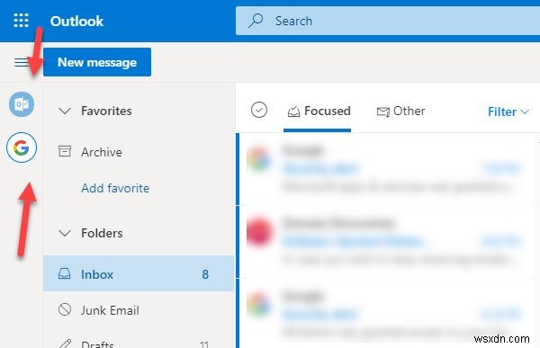 Outlook.com에서 Gmail 계정을 추가하고 함께 사용하는 방법