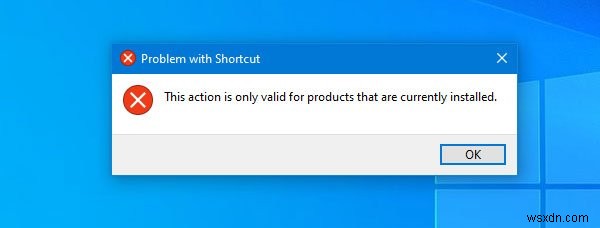 Microsoft Office 이 작업은 현재 설치된 제품에만 유효합니다 오류 해결 방법