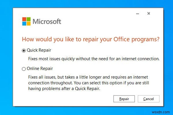 Microsoft Office 이 작업은 현재 설치된 제품에만 유효합니다 오류 해결 방법