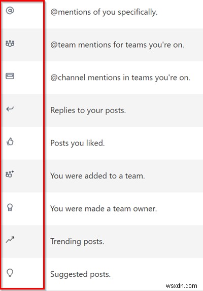 Microsoft Teams 활동 피드 필터링하는 방법