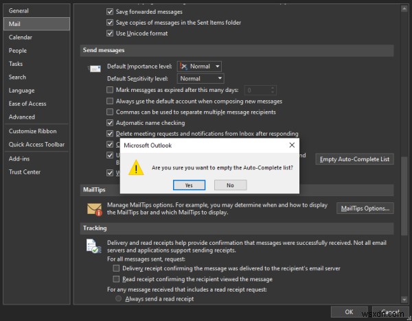 Outlook 자동 완성 목록에서 이전 이메일 주소 삭제하는 방법
