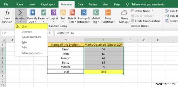 엑셀(Microsoft Excel)에서 수식과 함수를 삽입하고 활용하는 방법