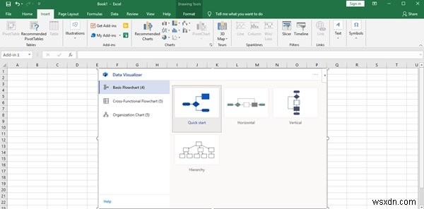 Excel Data Visualizer 추가 기능으로 순서도·조직도 손쉽게 만드는 방법