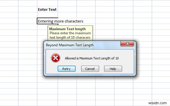 엑셀(Microsoft Excel)에서 오류 메시지를 추가하는 방법
