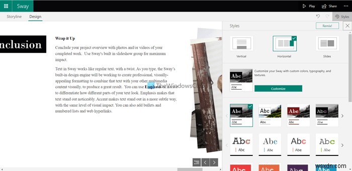 보고서와 프레젠테이션 제작을 위한 Microsoft Office Sway 온라인 활용 가이드