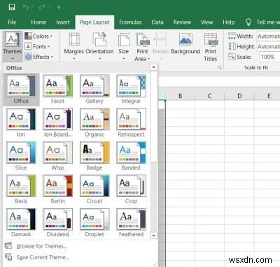 Microsoft Office 프로그램에서 문서 테마 색상을 변경하는 방법