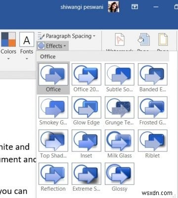 Microsoft Office 프로그램에서 문서 테마 색상을 변경하는 방법
