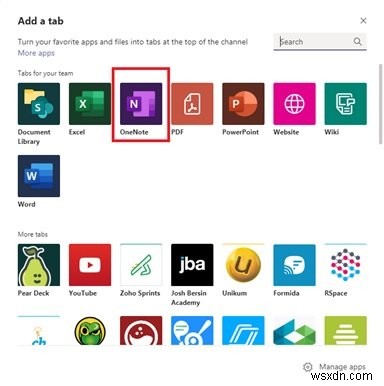 Microsoft Teams에서 OneNote 노트북을 추가하고 활용하는 방법